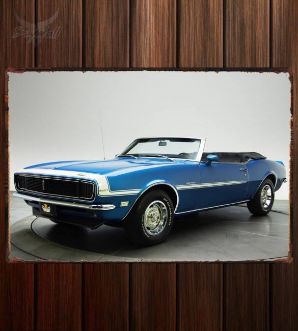 Металлическая табличка Chevrolet Camaro RS 327 Convertible Металлическая табличка Chevrolet Camaro RS 327 Convertible